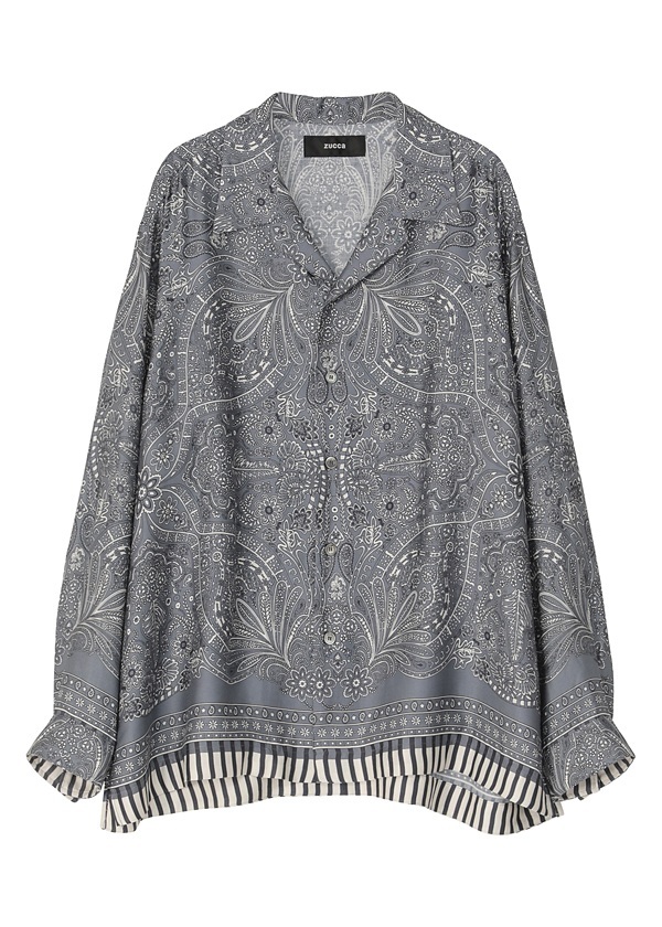 ZUCCa / S FLORAL SCARF PRINT / シャツ