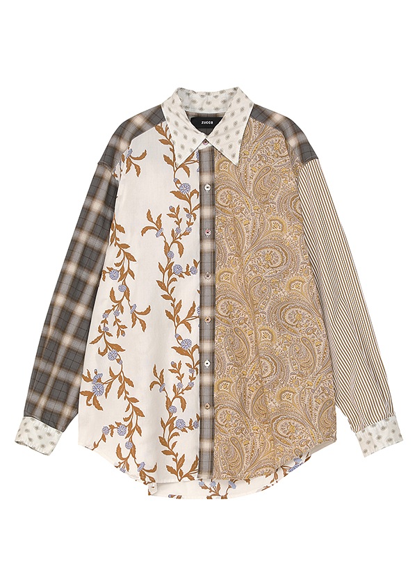 ZUCCa / S DOCKING PIECE DYE / シャツ