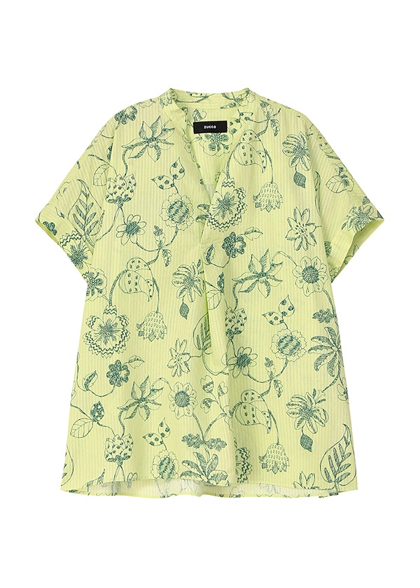 ZUCCa / S DRAWING FLOWER PRINT / ブラウス