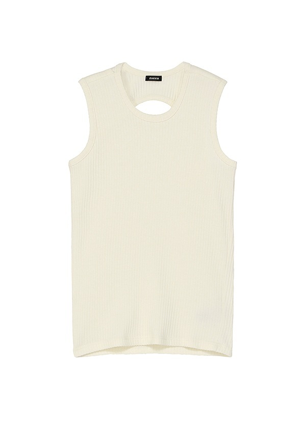 ZUCCa / S CUT OUT RIB / カットソー