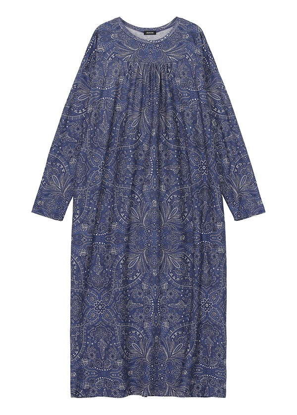 ZUCCa / S FLORAL SCARF PRINT JERSEY / ワンピース
