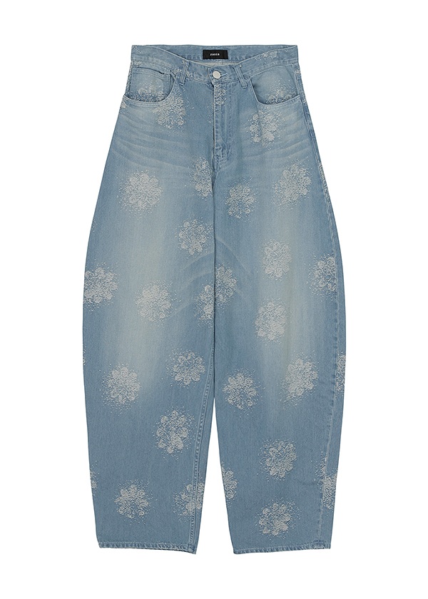 <先行予約> ZUCCa / FLOWER JQ DENIM / パンツ
