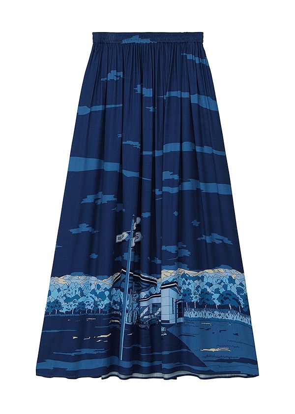 <先行予約> ZUCCa / ROADSIDE PRINT / スカート