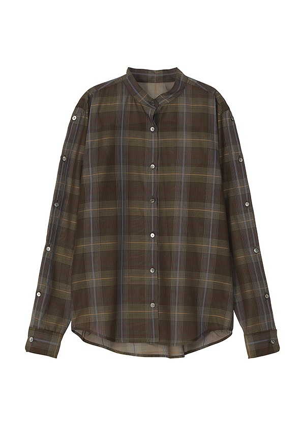<先行予約> ZUCCa / SHEER CHECK / シャツ