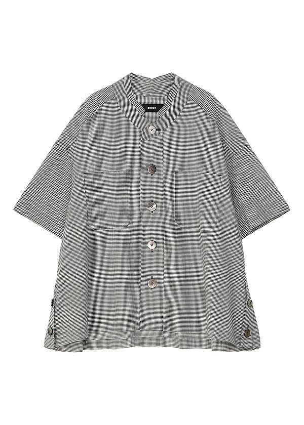 <先行予約> ZUCCa / COTTON SILK GINGHAM CHECK / シャツ