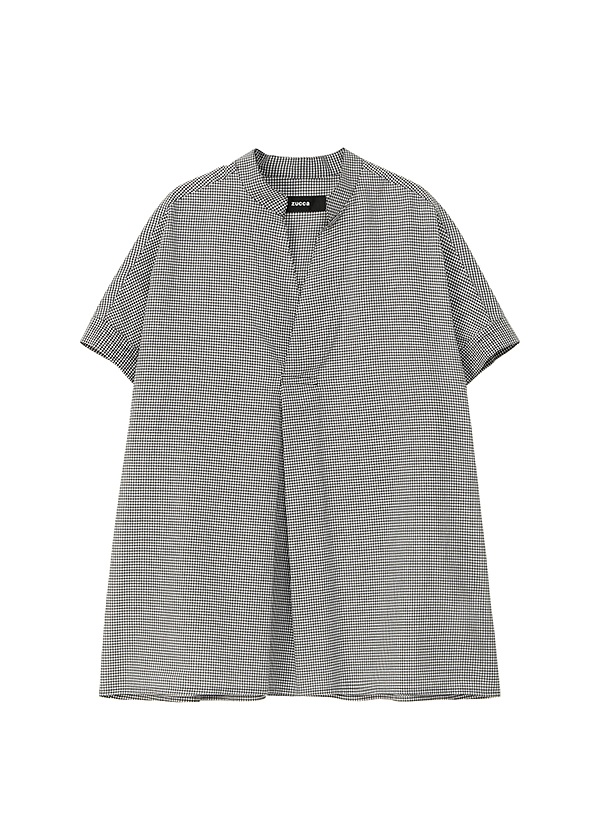 <先行予約> ZUCCa / COTTON SILK GINGHAM CHECK / ブラウス