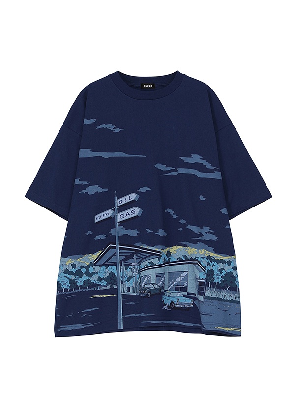 <先行予約> ZUCCa / ROADSIDE PRINT T / Tシャツ