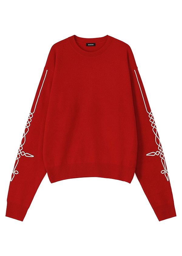 <先行予約> ZUCCa / EMBROIDERY KNIT / トップス