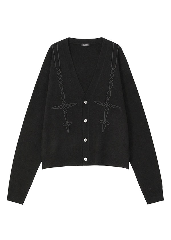 <先行予約> ZUCCa / EMBROIDERY KNIT / カーディガン