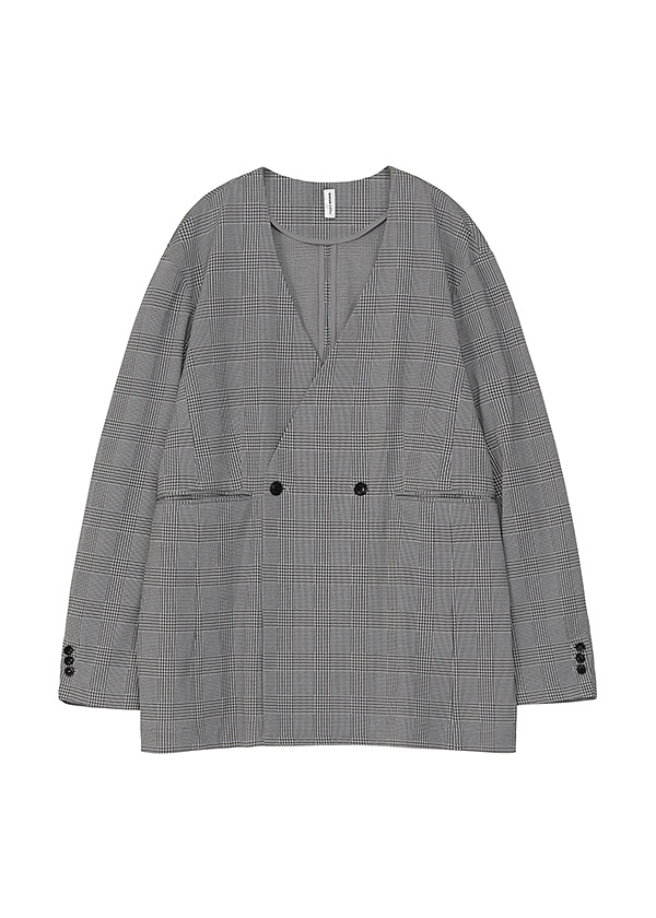 <先行予約> ZUCCa / GLEN CHECK JERSEY / ジャケット