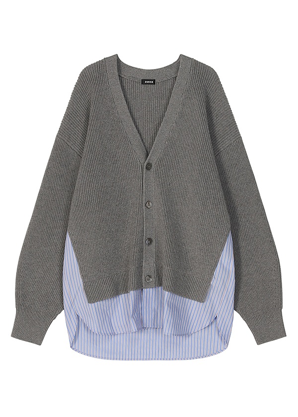 <先行予約> ZUCCa / TEXTURED COTTON KNIT / カーディガン