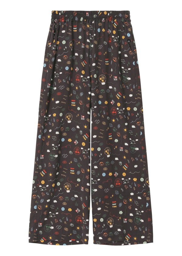 NYA- / (O) FAMILY PRINT PANTS / リラックスパンツ