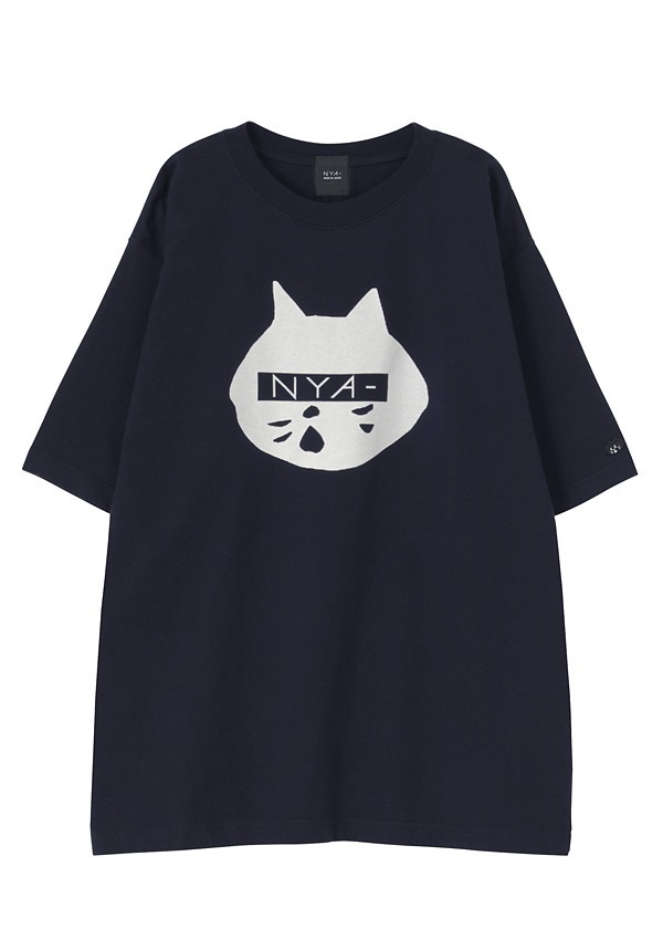 NYA- / FRONT NYA-? T / ビッグシルエットTシャツ