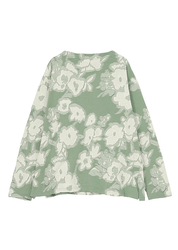 Plantation / レリーフフラワー / カットソー