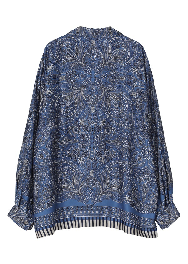 ZUCCa / PO FLORAL SCARF PRINT / シャツ