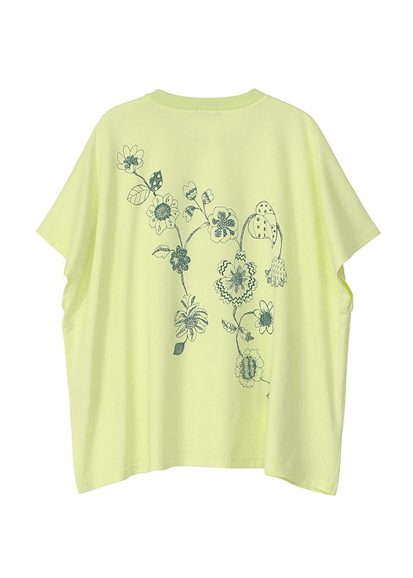ZUCCa / S DRAWING FLOWER PRINT T / Tシャツ