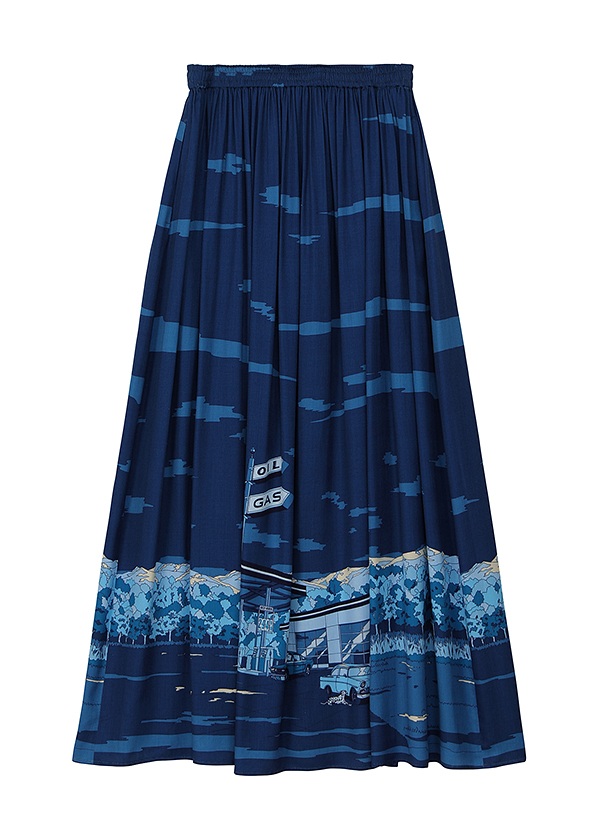 <先行予約> ZUCCa / ROADSIDE PRINT / スカート