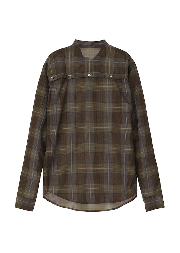 <先行予約> ZUCCa / SHEER CHECK / シャツ