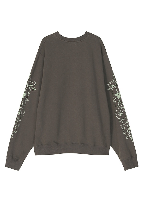 <先行予約> ZUCCa / FLOWER EMBROIDERY SWEATSHIRT / トップス
