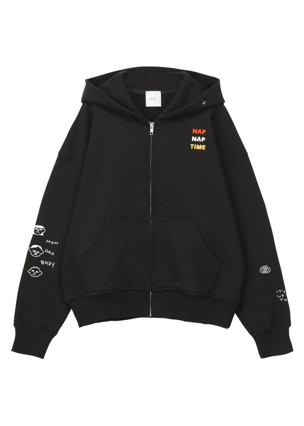 NYA- / (O) NAP TIME SWEATSHIRT / ジップアップフーディー