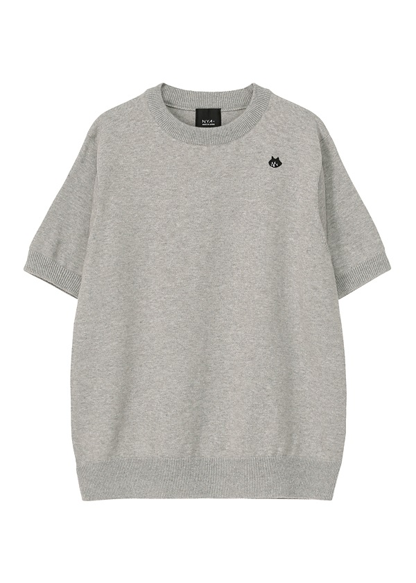 NYA- / (O) COTTON KNIT TOP / ニットトップス