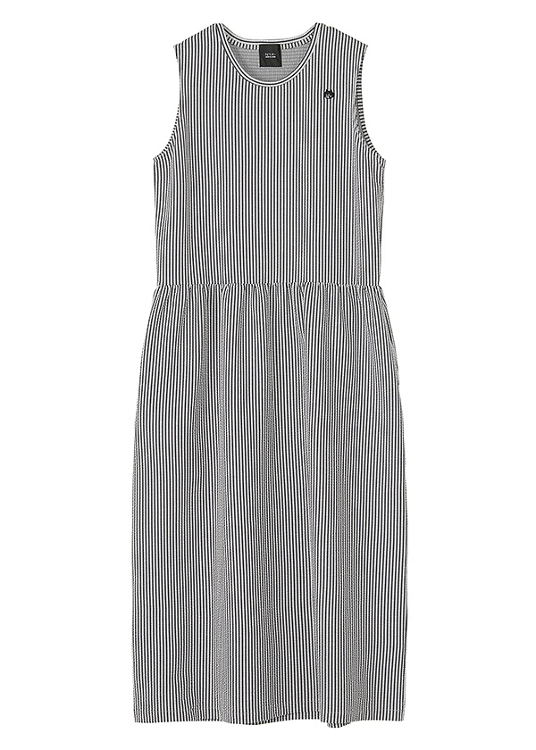 NYA- / SEERSUCKER STRIPED DRESS / ワンピース