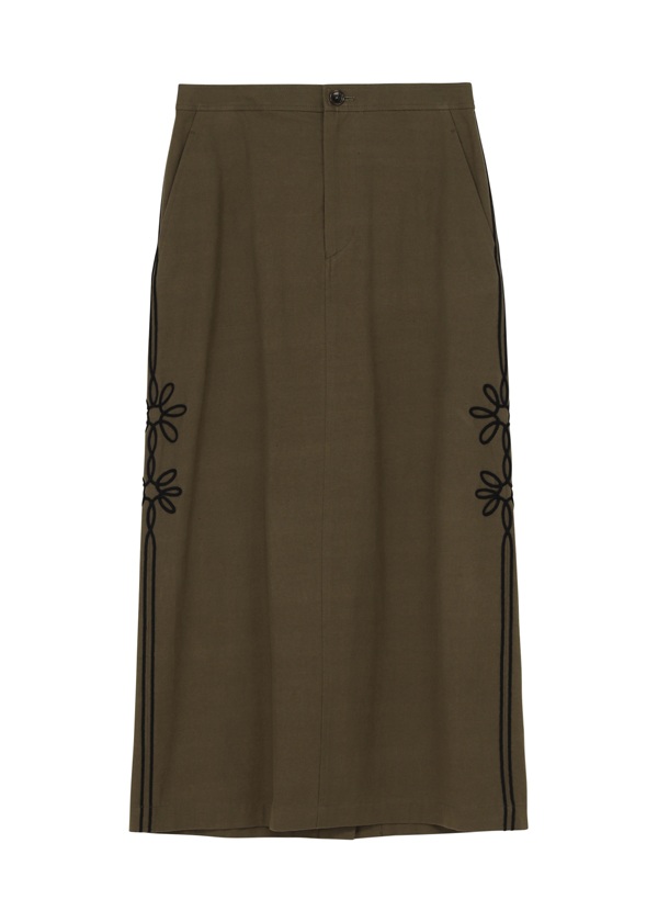 <先行予約> ZUCCa / CORD EMBROIDERY BOTTOM / スカート