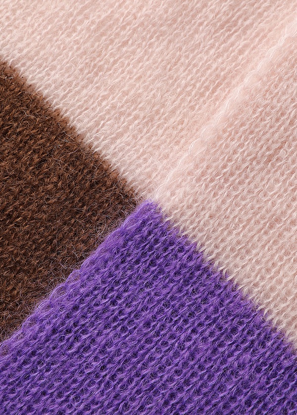 NYA- / COLOR BLOCK KNIT ACC / ストール