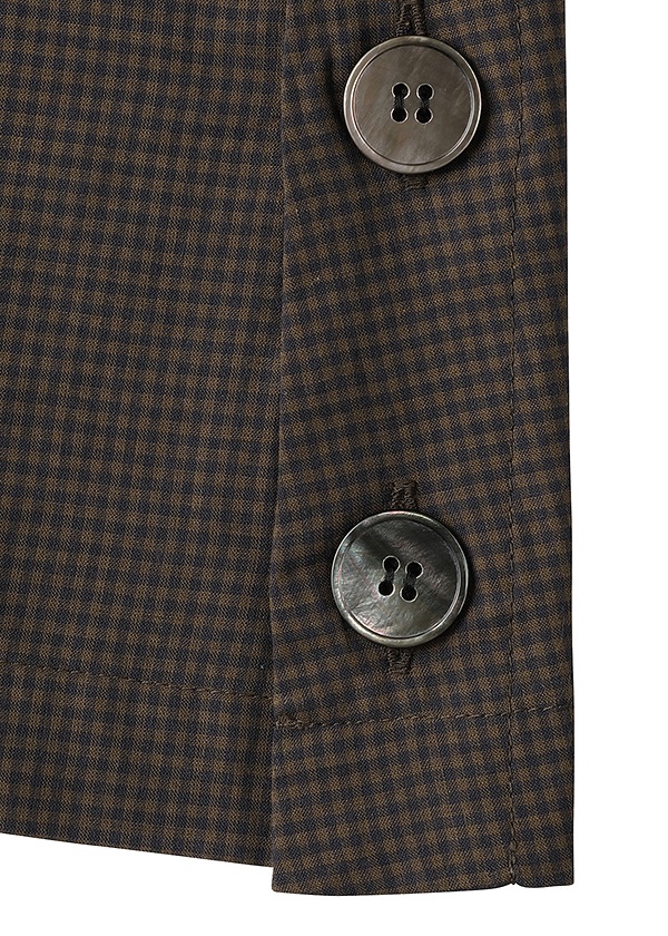 ZUCCa / COTTON SILK GINGHAM CHECK / シャツ