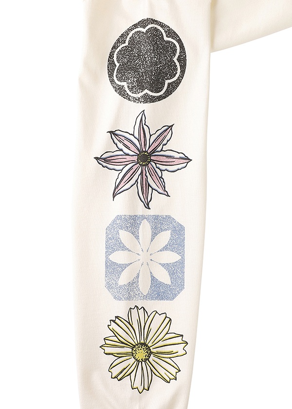 ZUCCa / S 8 FLOWERS T / Tシャツ