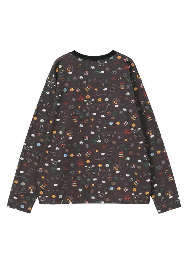 NYA- / (O) FAMILY PRINT T / ロングスリーブTシャツ