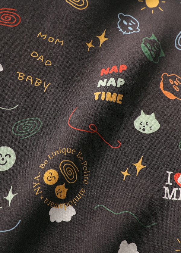 NYA- / (O) FAMILY PRINT PANTS / リラックスパンツ