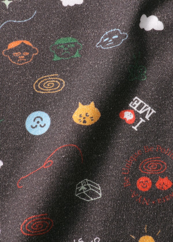 NYA- / (O) FAMILY PRINT T / ロングスリーブTシャツ