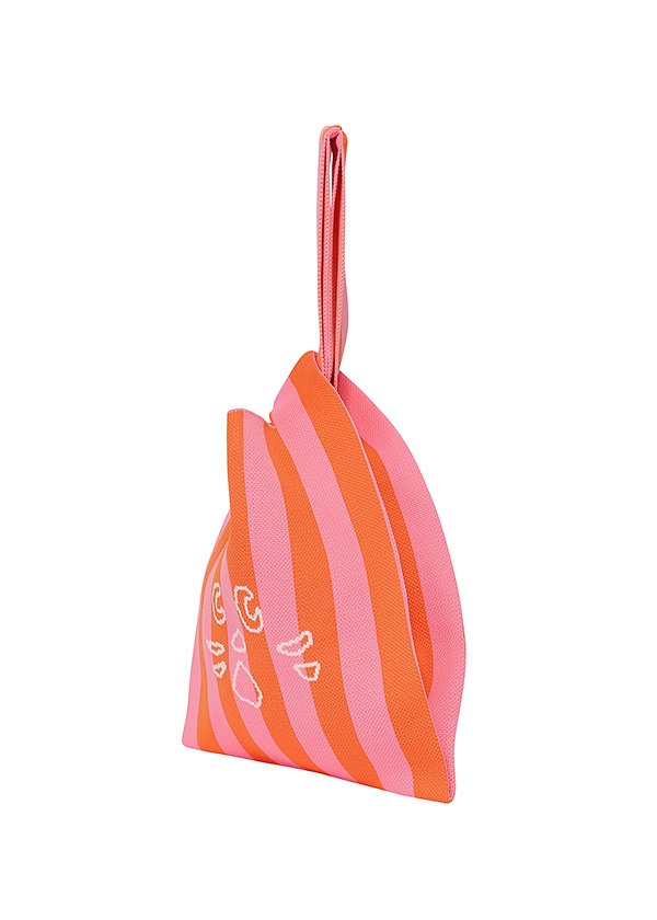 <先行予約> NYA- / STRIPED ONE HANDLE KNIT BAG / バッグ