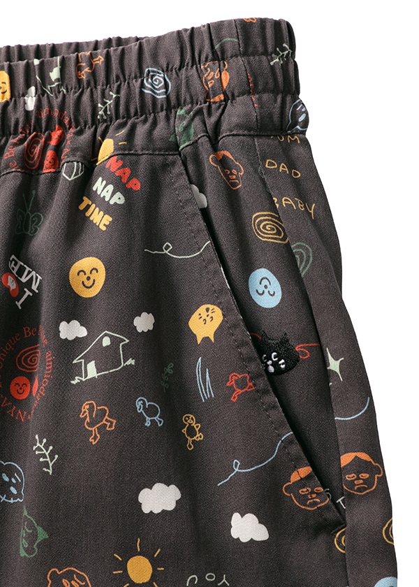 NYA- / (O) FAMILY PRINT PANTS / リラックスパンツ