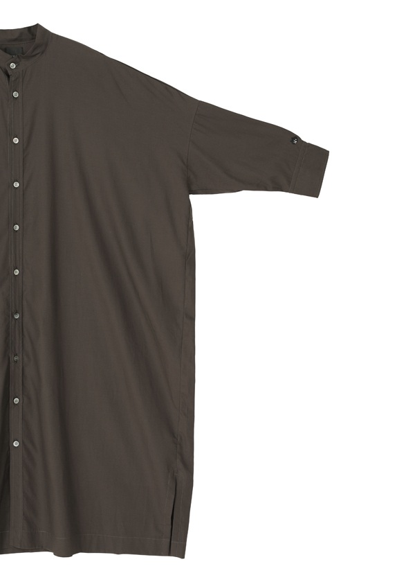 NYA- / P SOLID FLOW DRESS / シャツワンピース
