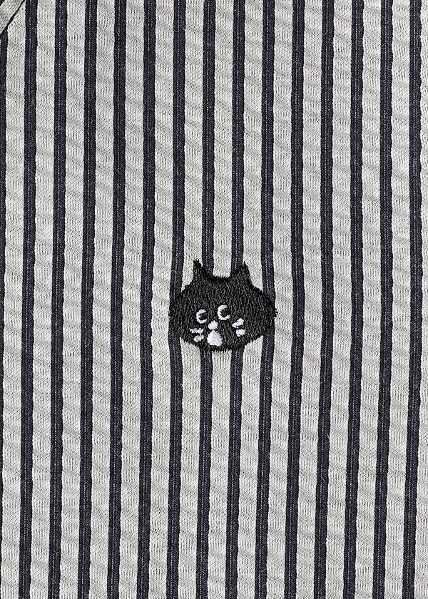 NYA- / SEERSUCKER STRIPED DRESS / ワンピース