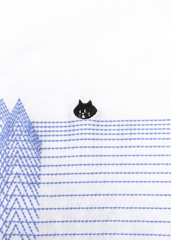 NYA- / (O) SASHIKO HAPPO T / Tシャツ