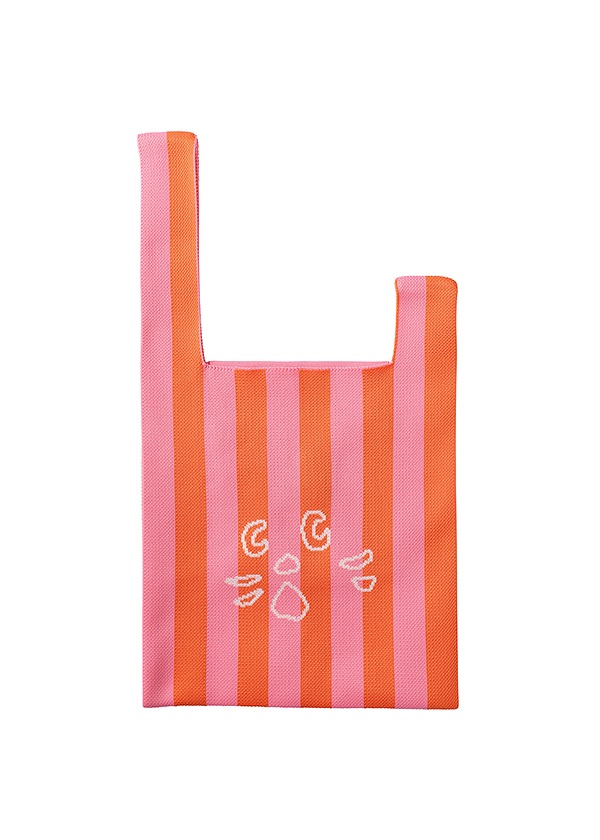 <先行予約> NYA- / STRIPED ONE HANDLE KNIT BAG / バッグ