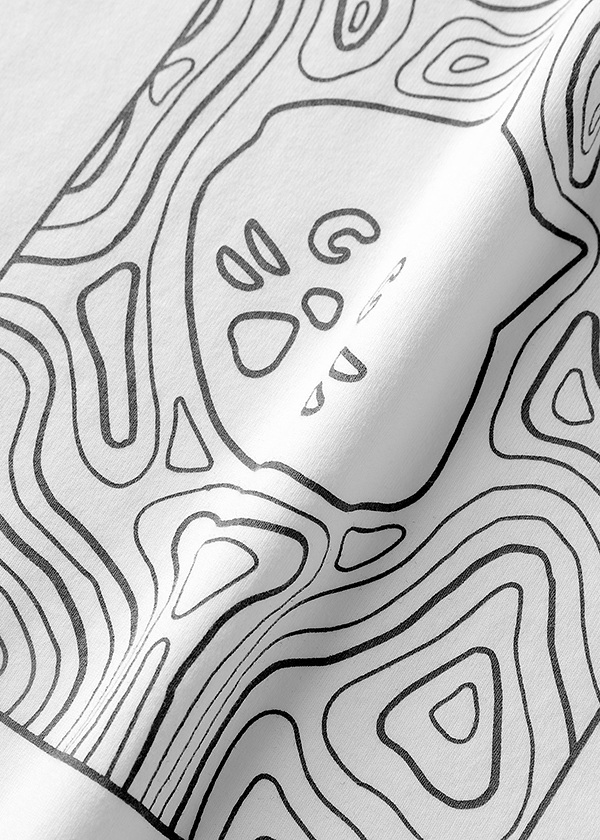 NYA- / CONTOUR LINES / Tシャツ