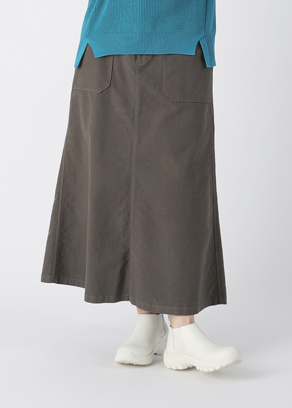 Plantation / (O) コットンライトスエード / スカート