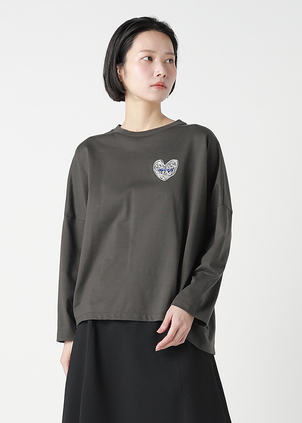 ZUCCa / HEART LOGO BOXY T / カットソー