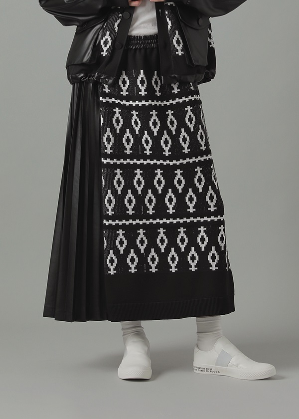 ZUCCa / (O) P ニットドッキング / スカート