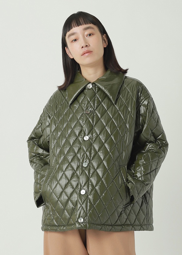 ZUCCa / P GLOSSY QUILT COAT / ブルゾン