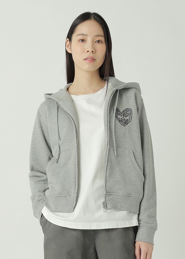 ZUCCa / HEART LOGO ZIP-UP HOODIE / スウェット