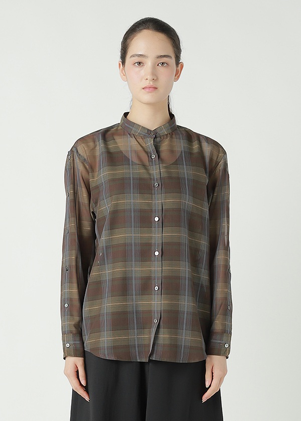 <先行予約> ZUCCa / SHEER CHECK / シャツ