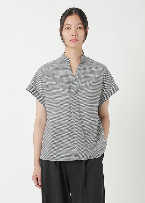 <先行予約> ZUCCa / COTTON SILK GINGHAM CHECK / ブラウス