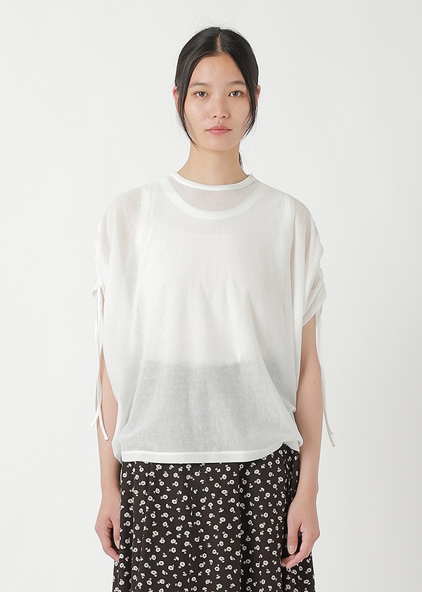 ZUCCa / SHEER HERRINGBONE INLAY / カットソー