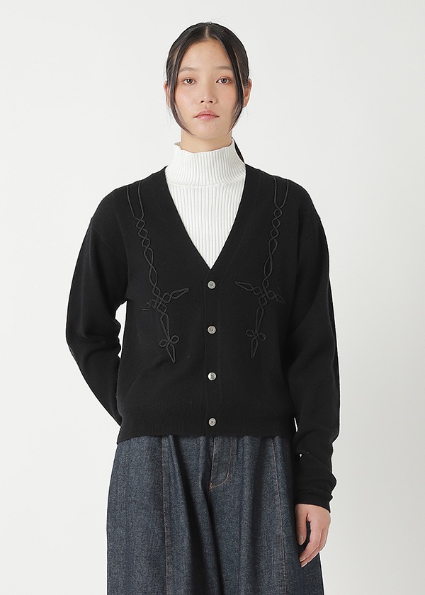 <先行予約> ZUCCa / EMBROIDERY KNIT / カーディガン
