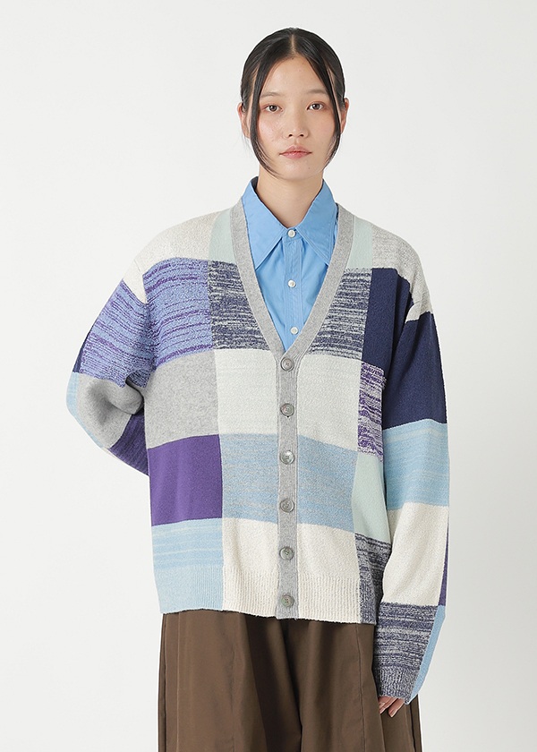 <先行予約> ZUCCa / COLOR BLOCK KNIT / カーディガン